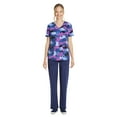 thumbnail image 4 of Disney Eeyore Rain Women’s V-Neck Scrub Top, 4 of 7