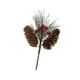 thumbnail image 4 of Rama de pino artificial con frutos rojos, realista, para manualidades navideñas. Longitud 18cm, 4 of 9