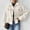 *White, variant on ClodeEU Women's Suede Jackets,Fuzzy Fleece Lapel Long Sleeve Coat ,Sherpa Fleece Lined Faux Fur Leather Warm Thick Outerwear Khaki,Womens Plus M