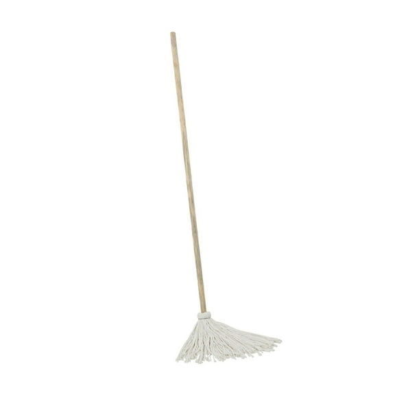 BWK112R 12 oz. White Rayon Head in. Oak Wood Handle Deck Mops (6/Pack)