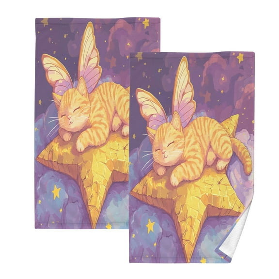 BZSMCE Face Towel Hand Towel Bath Towel Cotton Bath Towel Sets Hand Bath Towels Fashion Celestial Whiskers Pattern