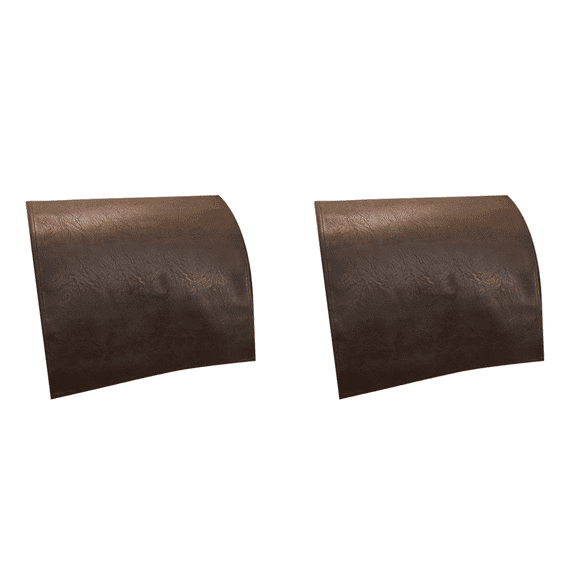 2X Non-Slip Faux Leather Headrest Protector for Recliner Chair,Headrest Cover Coffee Color