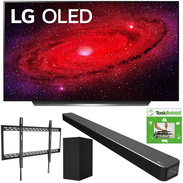 LG OLED77CXPUA 77inch CX 4K Smart OLED TV with AI ThinQ (2020) Bundle with LG SN6Y 3.1 Channel