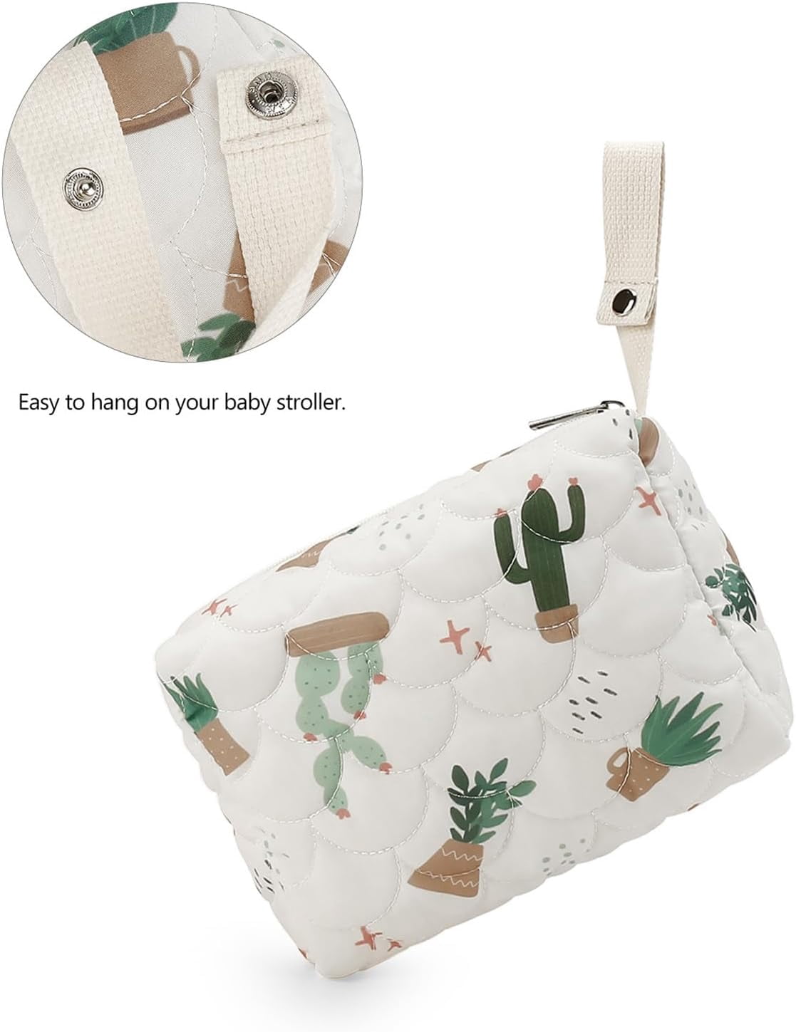 Baby Diaper Organizes with Lovely Desigs Watertight Hanging Storage Bag Portable Baby Diaper Pouches Stylish for Travel