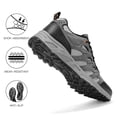 thumbnail image 4 of Zapatos de senderismo Kricely, ligeros e impermeables para hombre, color gris claro, 4 of 6