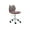 Leopard - Kitten Shaped, variant on Guyou Cute Fuzzy Kids Chair, Faux Fur Rolling Swivel Children Desk Chair, Adjustable Student Task Chair Vanity Chair with Unicorn Shaped Back for Bedroom Living Room Study Room Kids Room , Colorful
