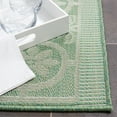 thumbnail image 4 of SAFAVIEH Machine Washable Rug Indoor/Outdoor Bermuda Collection - Bermuda Feride Floral Indoor/Outdoor Area Rug, Green/Ivory, 6'7" x 6'7" Round, 4 of 6
