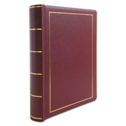 Looseleaf 250 Sheet 1 Subject 8.5 in. x 11 in. Unruled Minute Book - Red/Gold Cover