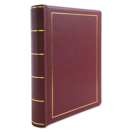 Looseleaf 250 Sheet 1 Subject 8.5 in. x 11 in. Unruled Minute Book - Red/Gold Cover