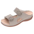 thumbnail image 1 of asdoklhq Ladies Shoes Clearance Under $10,Wedge Slide Slippers Women Ladies Outdoor Slippers Pearl Chain Soft Sole, 1 of 4