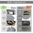 thumbnail image 5 of Xuet 2-Pack Round Silicone Microwave Mats, 12" Heat Resistant Trivet Set, 5 of 8