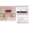Dollhouse Miniature Toy Sports Car, Red w/3-Scale Wallet Ruler