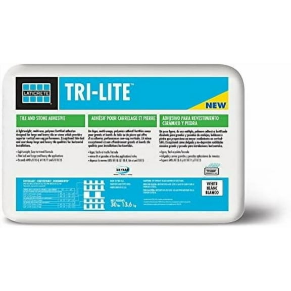 LATICRETE TRI-LITE Tri-Purpose Mortar 30 Lb. Bag White