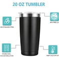 thumbnail image 2 of A Truly Amazing Boss is Hard To Find Travel Mug Tumbler.Boss Day,Boss Lady,Office Gifts,Leaving Appreciation Retirement Gifts for Bosses Manager Men Women.(20 oz Black), 2 of 6