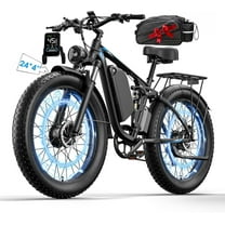 Dual Motor 5000W Peak Electric Bike for Adults-Women-Men, 52V 34AH Long Range Ebike Fat Tire 24inch, 41-45MPH Fast Electric Bicycle Dirt Bike, Hydraulic Disc Brake ebike