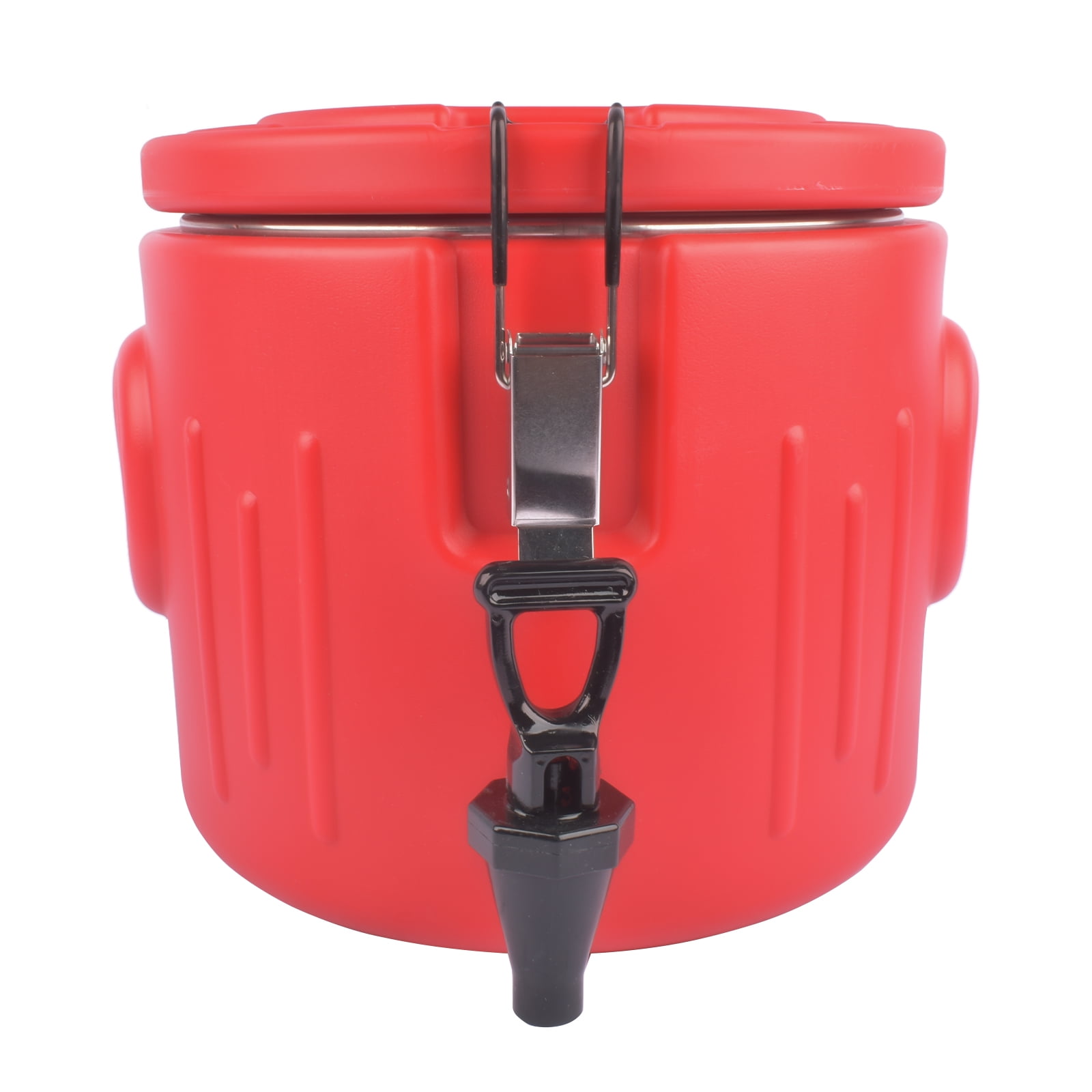 NEWZQ 2.6 Gallon Insulated Beverage Cooler, Portable Water Jug with Dispenser and Spout (Red)