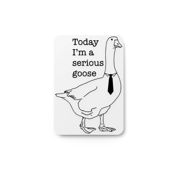 Today I'm A Serious Goose | Funny sign For Home or Office