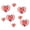Red, variant on LSLJS Hollow Love Heart Hanging Ornaments, Valentine Decorations 8 Pcs Pink 3D Heart Pendants Romantic Love Party Scene Layout Props Holiday Supplies for Wedding Engagement Proposal(4 Big+4 Small)
