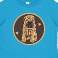 thumbnail image 4 of Inktastic Chinese Shar-Pei Dog Art Girls Toddler T-Shirt, 4 of 5