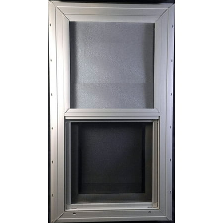 Mobile Home Insulated Vinyl Thermopane Lower Tilt Sash Screen Window 14" x 27"
