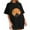 Black, variant on IROINNID Womens Short Sleeve Crew Neck Summer Beach Printed Casual Loose Top Pullover T-shirt Spring Saving