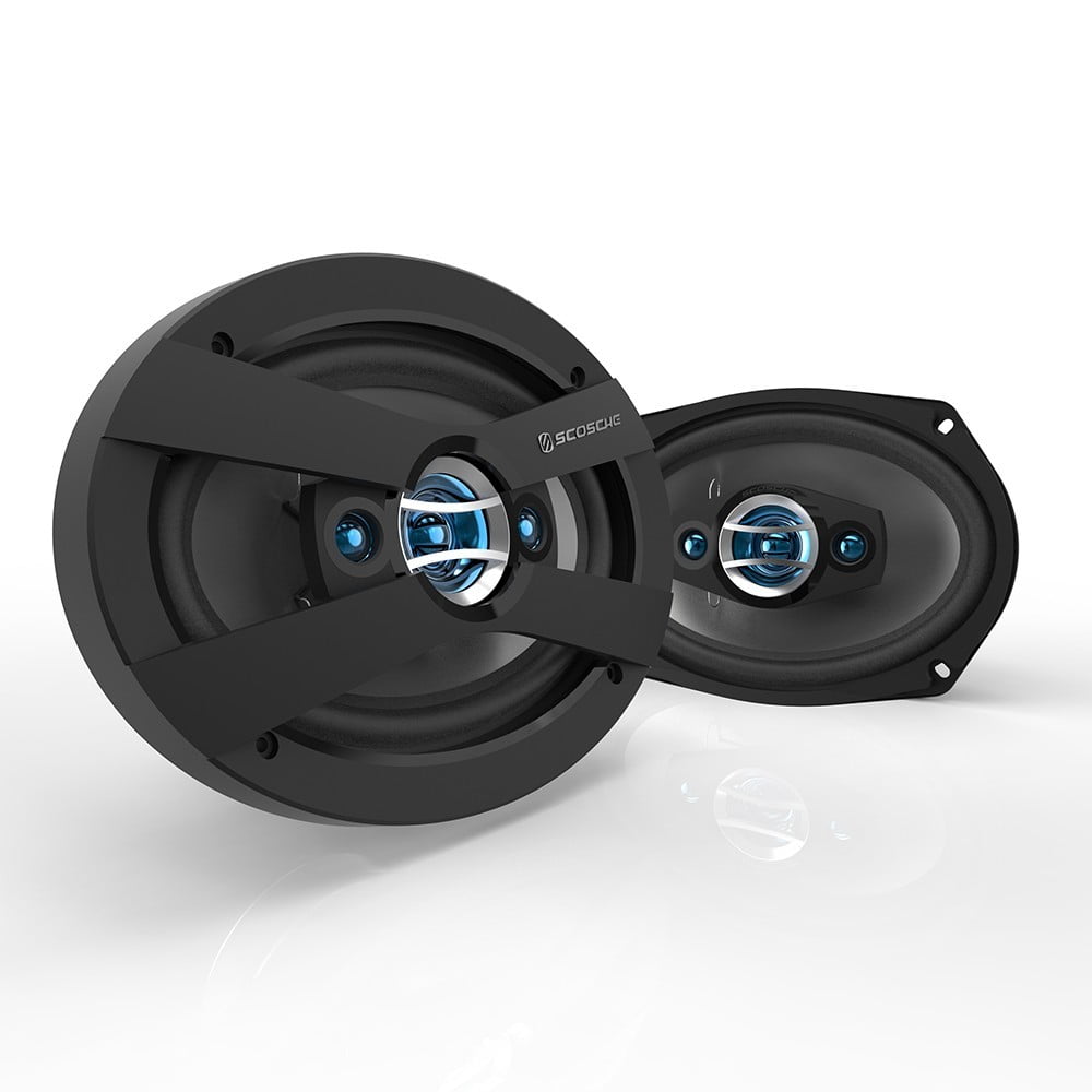 Scosche Hd6904sd 6 Inch x 9 Inch 4-Way Coaxial 300 Watts Max Car Stereo Speakers - Pair