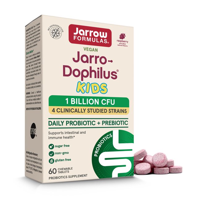 Suplemento Jarro-Dophilus Kids de Jarrow Formulas con mil millones de CFU