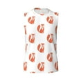 thumbnail image 6 of Picia Orange Fox mens Cotton Tank Undershirts , Moisture-wicking Ribbed Tanks, Lightweight Cotton Tank Undershirts-X-Large, 6 of 8