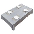 thumbnail image 1 of Mantel impermeable y resistente al aceite, sin lavado, anti-escaldaduras, escritorio rectangular nórdico simple de color sólido, mesa de centro, mantel, mantel, tapete de mesa de PVC, 1 of 5