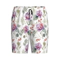 thumbnail image 4 of Wukai Orchids Flowers Men’s Short Pajama Pants With Pockets Soft Sleep Pj Shorts for Men-3X-Large, 4 of 6