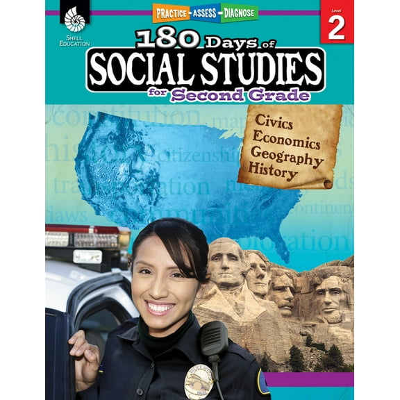 180 Days of Practice 180 Days(tm) Social Studies for Second Grade: Practice, Assess, Diagnose, (Paperback)