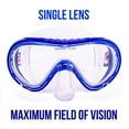 thumbnail image 2 of Brybelly SSWI-404 Semi-Dry Diving & Snorkel Set, Blue - Junior, 2 of 7