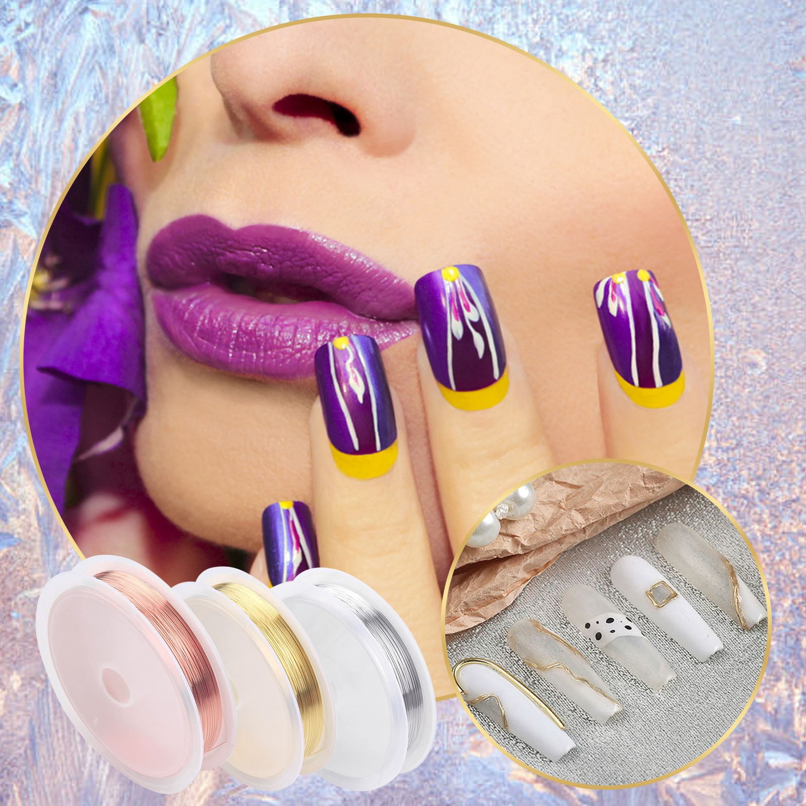 Rhinestones Shapes Fall Nail Glitter Nail Sticker Stamper for Nails Design Nails Short Length French Stickers Nail Stuff for Nail Techs Heart for Nails Hair Glitter Gel Acrylic