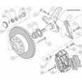 thumbnail image 3 of Wilwood Forged Dynalite Front Kit 11.03in 1 PC Rotor&Hub 74-80 Pinto/Mustang II Disc Spindle only, 3 of 3