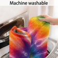 thumbnail image 3 of Rainbow Tie Dye Mandala Pattern Bathroom Rugs Mat,Non Slip Microfiber Bathroom Rug,Rubber Backing,Soft Bathroom Mats for Bathroom Floor,Tub and Shower,20x32in(50x80cm), 3 of 3