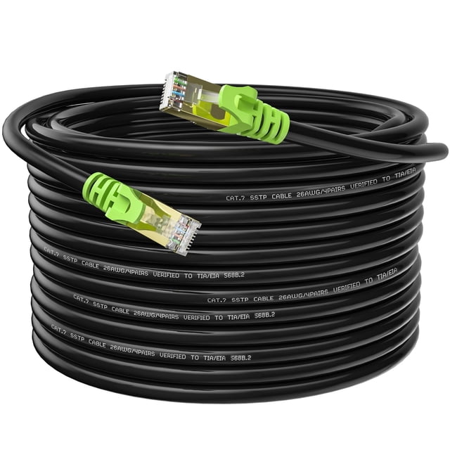 Cable Ethernet Weetcoocm Cat7 de 30 m, 10 Gbps, impermeable