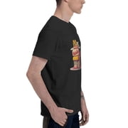 McdonaldS Logo MenS Basic Short Sleeve T-Shirt Fashionable Black Xx-Large