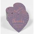 thumbnail image 2 of Inkdotpot Pack Of 50 Real Rose Gold Foil Paper Tags Thanks From The New Wedding Favor Hang Tags, 2 of 6