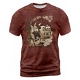 thumbnail image 4 of XIAOCHA Men's Vintage Graphic T Shirt Crew Neck Short Sleeve Soft Casual Tees, 4 of 4