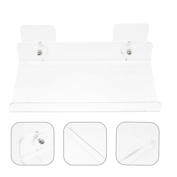 VERDANVERSE Montaje De Pared Con Estante Acrílico Transparente Para Revistas Y Libros