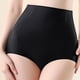 thumbnail image 3 of Pantalones de mujer sin costuras con cintura alta y levantamiento de glúteos, pantalones de seguridad triangulares con forma posparto y cierre de cintura (negro),M, 3 of 5
