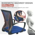 thumbnail image 6 of PayLessHere  Ergonomic Office Chair, Lumbar Support, Adjustable Height with Armrests for Adults(Blue), 6 of 7