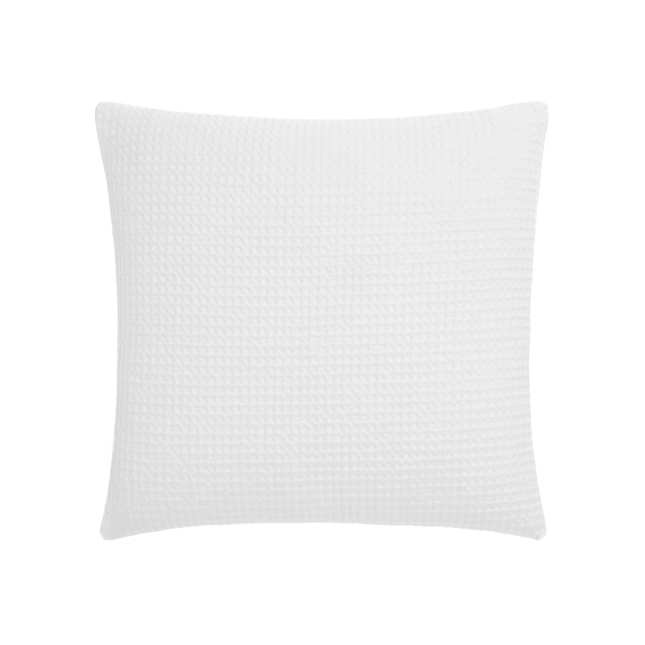Gap Home Washed Waffle Decorative Square Throw Pillow White 18" x 18