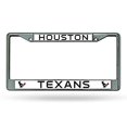 thumbnail image 1 of Rico Industries Marco de Placa de Licencia Estándar de Cromo de los Houston Texans de la NFL, 6 x 12.25", 1 of 3