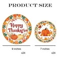 thumbnail image 3 of GELXGRIT 48 Pcs Fall Paper Plate AFN1Thanksgiving Disposable Pumpkin Maple Leaves Patterns Dinner Dessert Tableware Supplies for Thanksgiving Harvest Autumn Kitchen Party Decor, 3 of 3