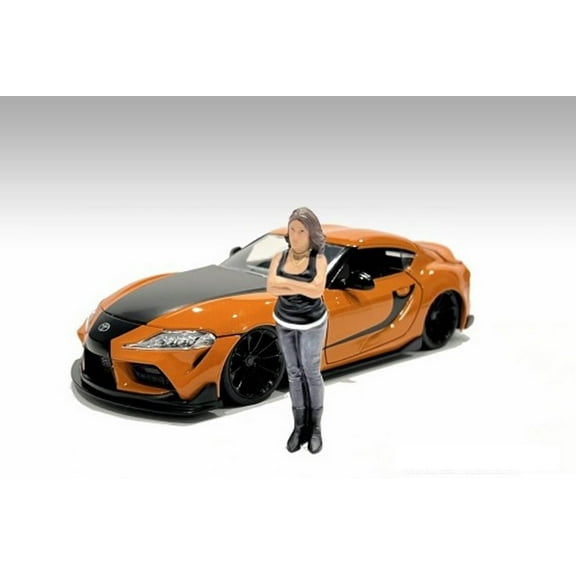 Car Meet 3 Figure 2, Black - American Diorama 76327 - 1/18 scale Figurine - Diorama Accessory