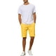 thumbnail image 2 of Pantalones cortos de hombre INSPIRE CHIC con lunares, pantalones chinos de verano para golf, frente plano, 30 amarillo, 2 of 6