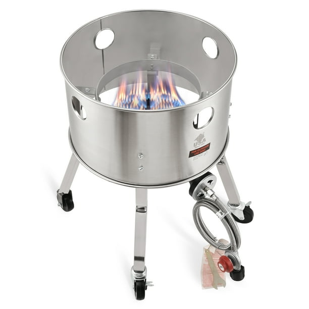 ARC USA 615BS Stainless Steel Propane Burner Turkey Fryer with Wheels