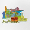 thumbnail image 2 of CafePress - San Francisco Travel Poster - Adjustable Unisex Printed Trucker Hat with Mesh Back, 2 of 8