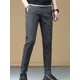 thumbnail image 2 of Pantalones de verano grises para hombre, pantalones de traje rectos para hombre, algodón 2024, ropa de diseñador de sastrería, pantalones de lujo, ropa de trabajo, licra, 2 of 5